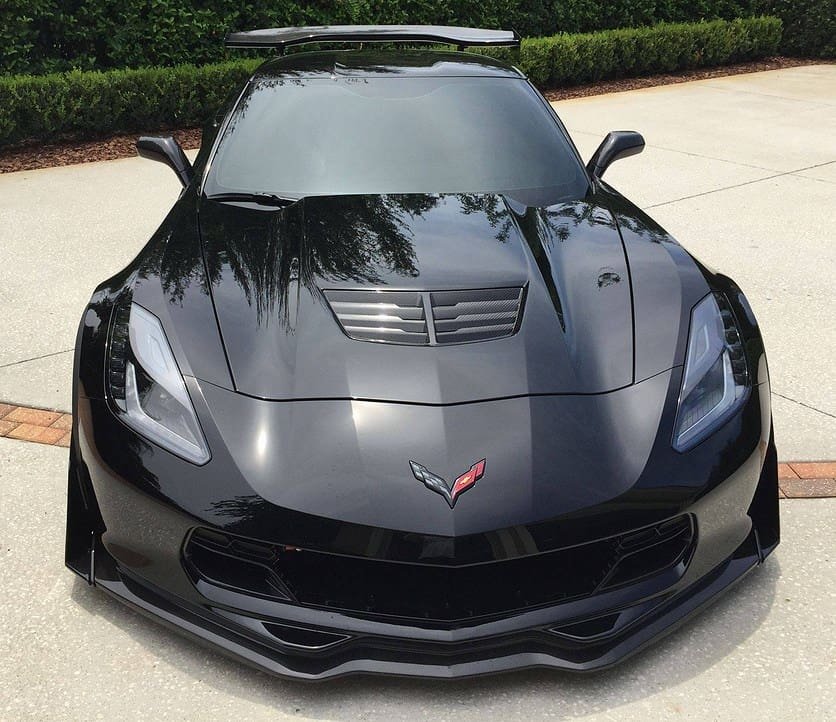 2014 2018 C7 Corvette Z06 Apr Track Pack Front Splitter Fa